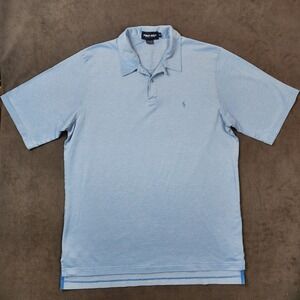 Vintage Polo Golf Ralph Lauren Polo Shirt Mens XL Light Blue‎ Cotton Casual
